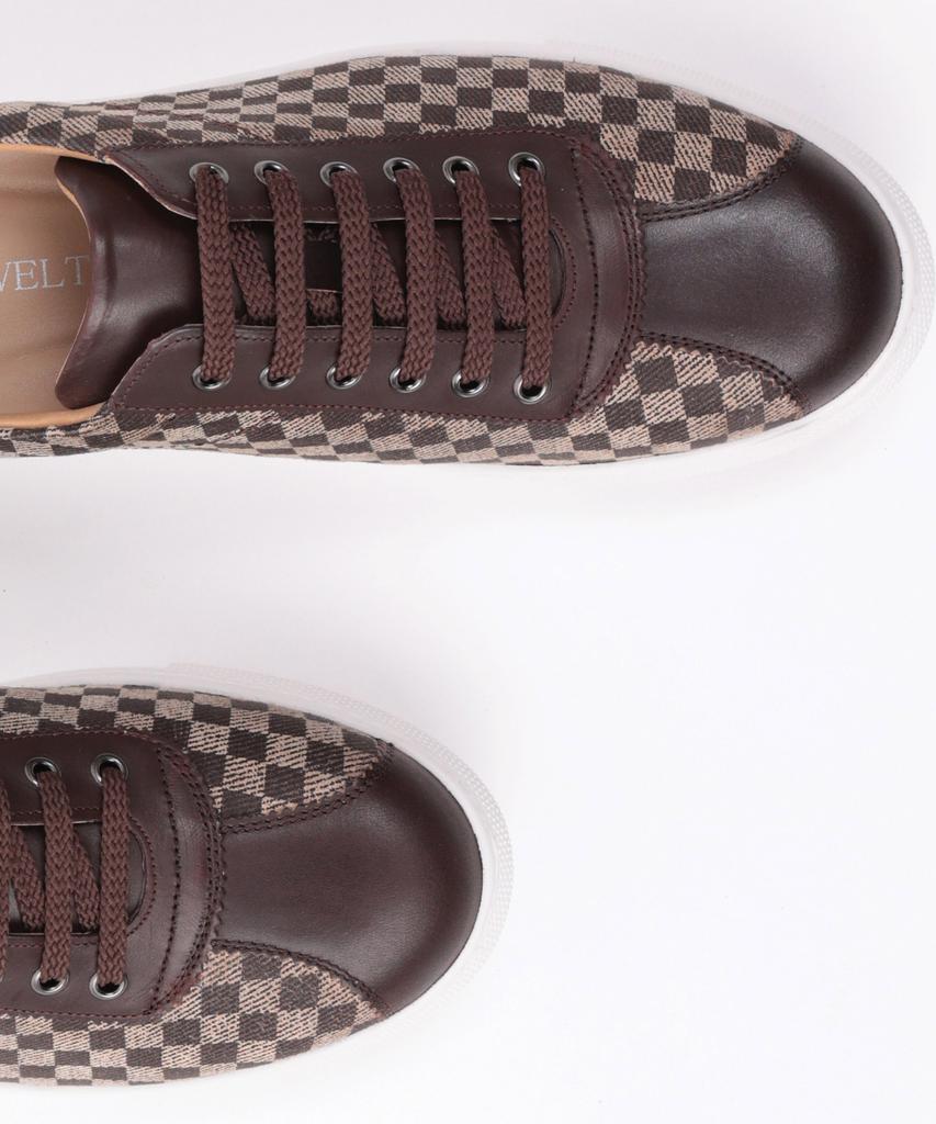 Brenowelt Crown Check Brown Sneakers