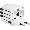 Univerzální adaptér MUV USB SKROSS - Bílý - Kompaktní - 2 kolíky - Asymetrický