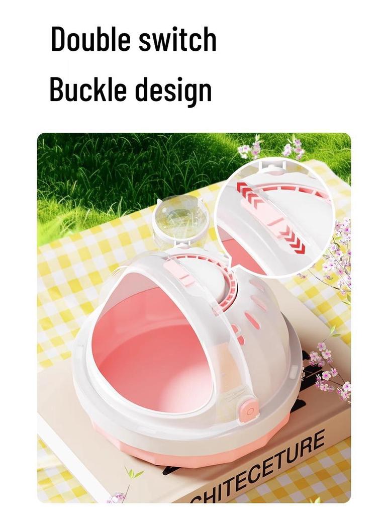 Bolsa de Viagem Transparente Portátil para Animais Pequenos: Hamsters, Ratos e Petauros-do-açúcar