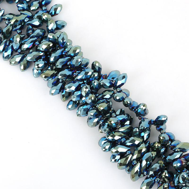 6x12mm Glas Kristall Perlen mit horizontalem Loch für DIY Schmuck & Ohrringe