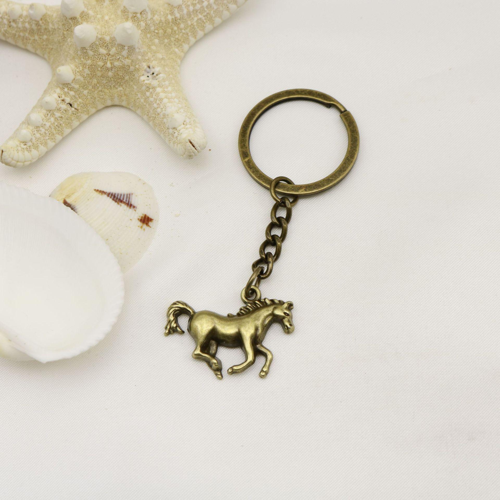 XiYin Running Horse Keyring Pendant бронзовый