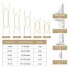 J1UL1N 20 Pcs Plate Hangers 4-12 Inch W/ Nails & Rubber Protectors