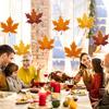 16 PCS Big Maple Leaf Paper Swirls – Fall Thanksgiving Hanging Ceiling Decor for Autumn Harvest Party, Classroom & Home Supplies
