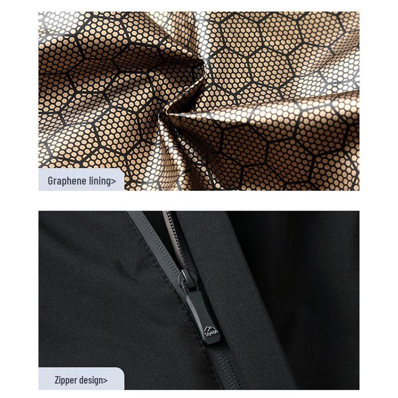 FIRS Men's Mid-Length Padded Winter Jacket with Detachable Hood