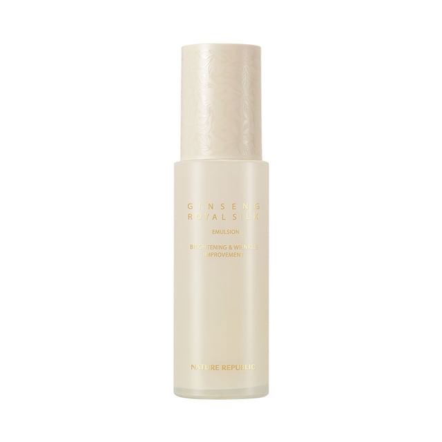 NATURE REPUBLIC Эмульсия с женьшенем и шелком 120 мл / Антивозрастная, Подтягивающая, Увлажняющая, Корейская косметика, Kbeauty