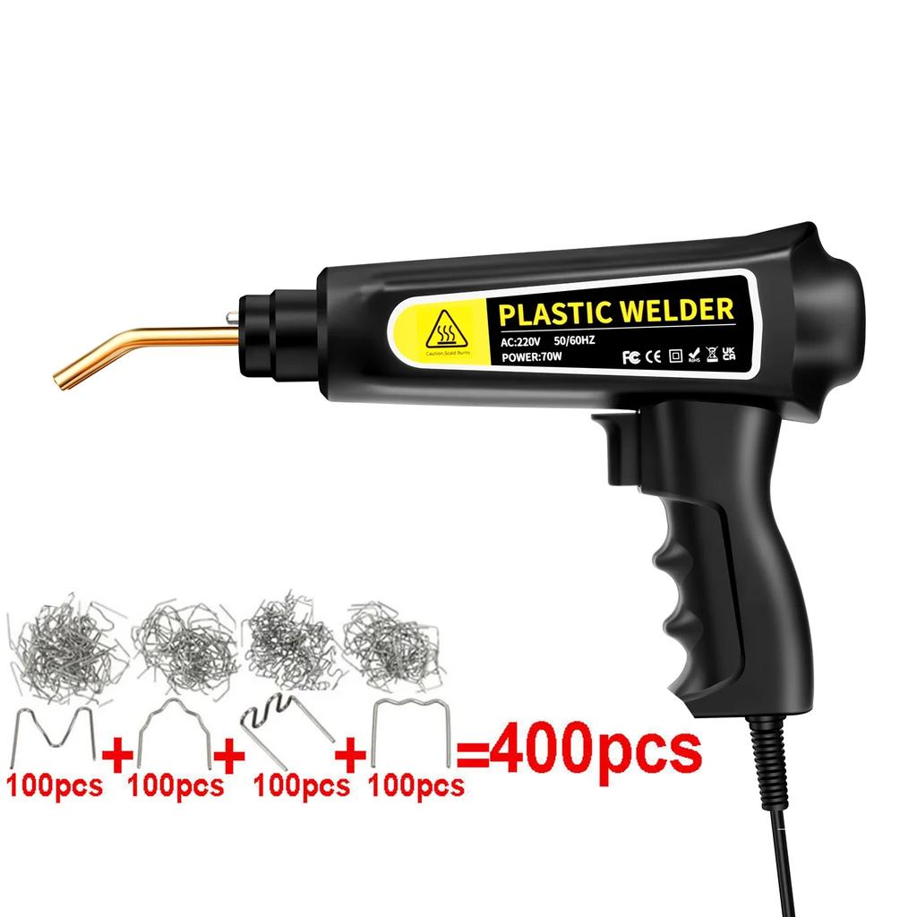 70W Plastic Welding Machine Car Bumper Repair Kit Plastic Welder Machine Hot Stapler Plastic Repair Hot Staple Gun Car Bumper