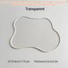 Irregular Acrylic Coasters Clear Mirror Coasters Nordic Ins Simple Table Mat Desktop Decor Ornaments Home Shooting Props
