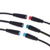 Black Ebike Accessories Optional Cable Base Connector Waterproof Connector 2/3/4/5/6Pin Cable Display Pin