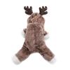 Pet Dog Clothes Winter Christmas Hoodie Soft Coat Button Closure for Small Dogs