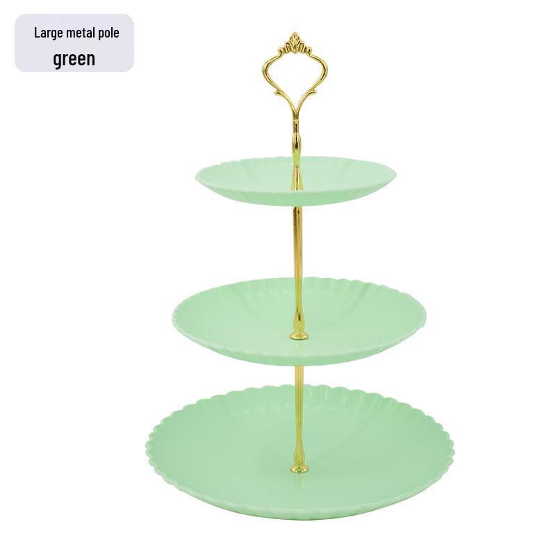 Jiante Rotating 3-Tier Transparent Fruit & Snack Plate