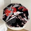 1pc Japanese Cranes Automatic Folding Umbrella, Heavy Duty 8 Rib Iron Frame,  Suitable for Travel, Daily Use, Birthday, Decor Gift m0104014