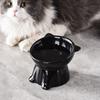 Cute Cat Bowl Ceramic Pet Drinking Feeder Food Dispenser Pet High Foot Bowl  Neck Protection
