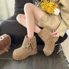 Maillard Platform British Style Martin Boots Women's 2025 New Autumn and Winter Explosion Increased Height and Thinness Western Short Boots