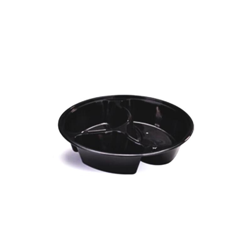 WS 838 Round 3-Compartment Disposable Meal Prep Containers