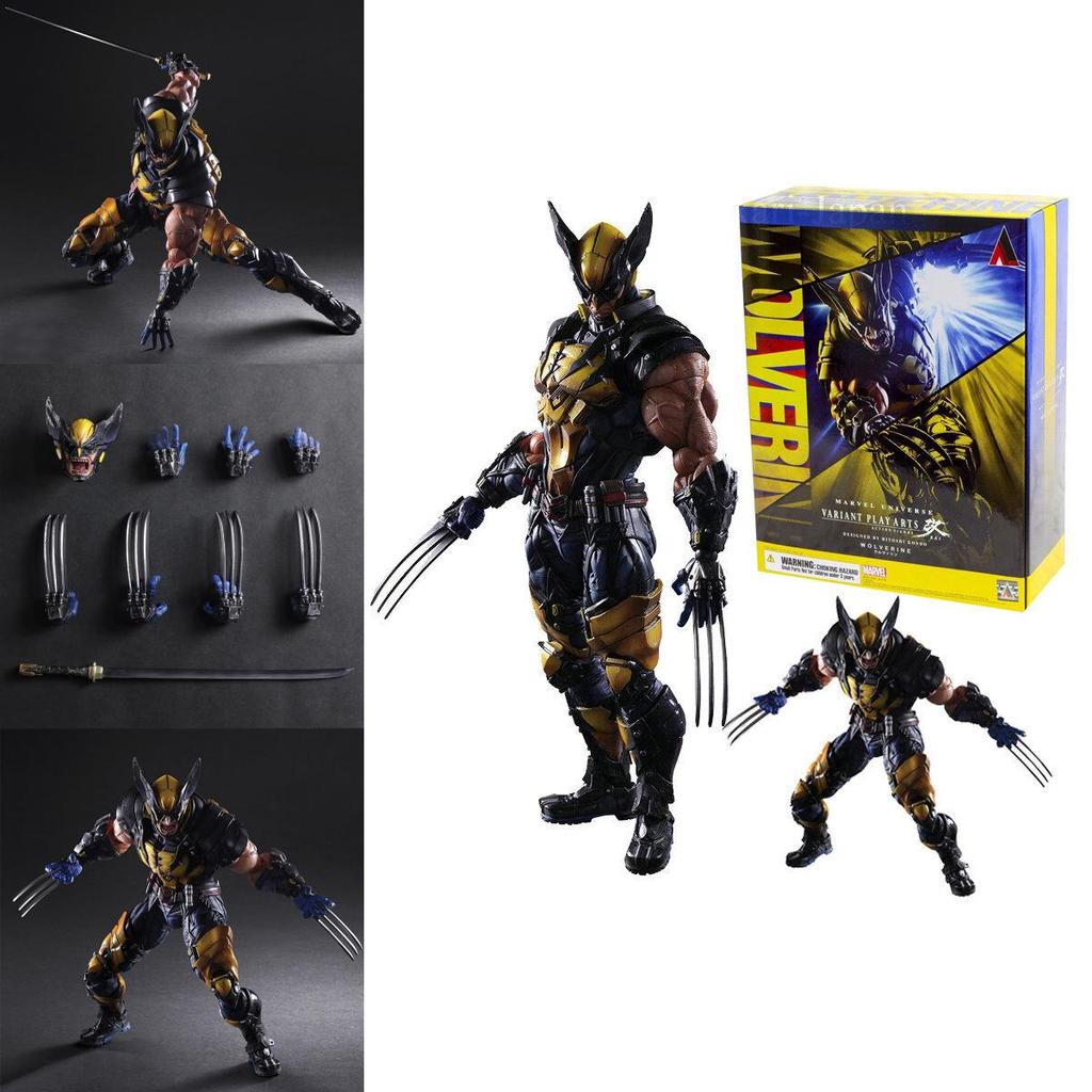 Play Kai Arts Wolverine Variant Square Enix Action Figure Statue Kids Gift Toys