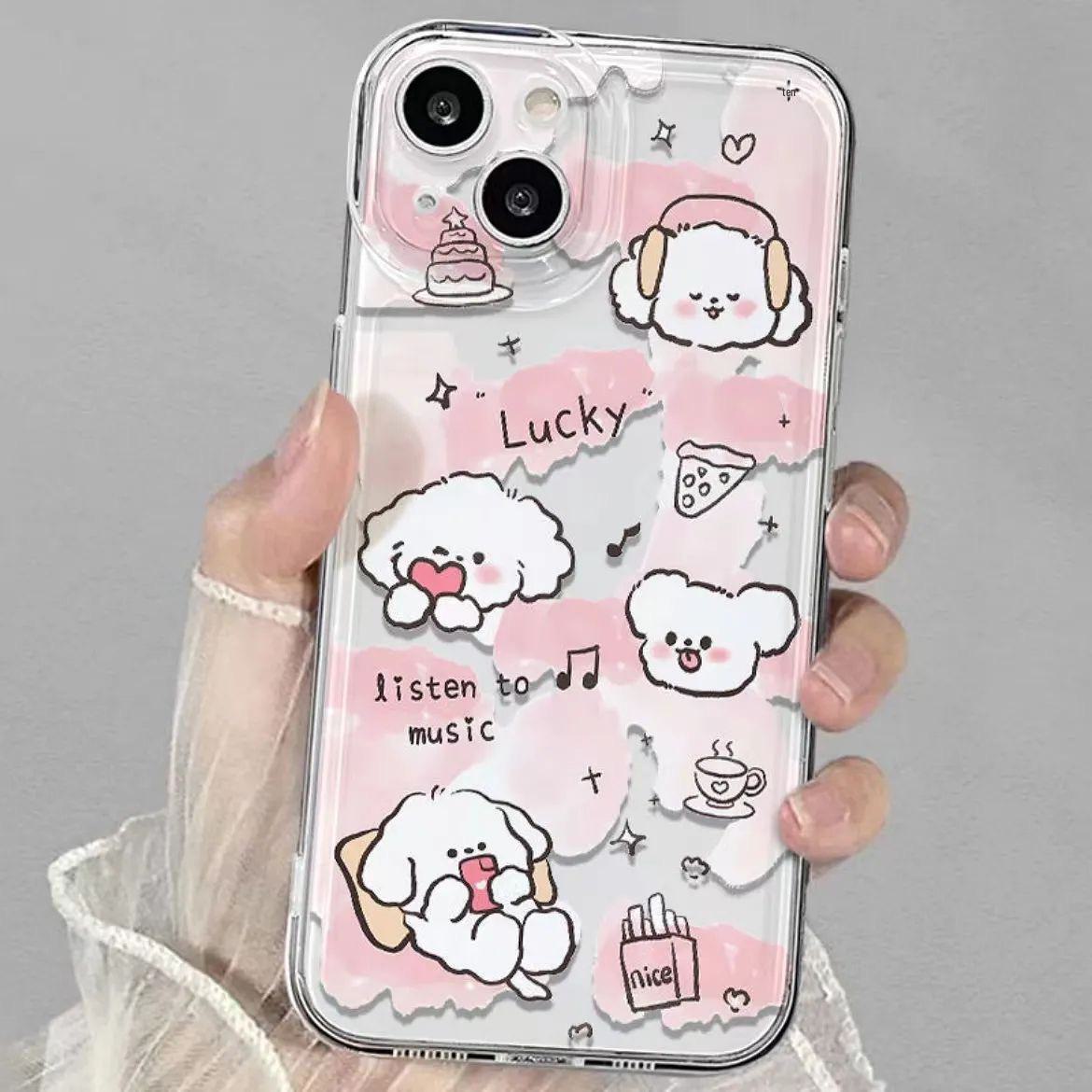 

Lucky Line Puppy совместим с Apple 15/14/13/12/11/PRO/PROMAX/XSMAX/XR/XS. 13 Pro