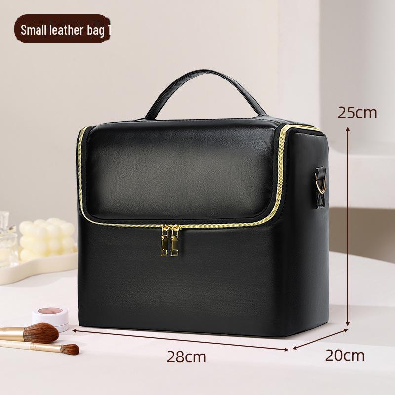 

Многослойная косметичка большой вместимости с вышивкой: Профессиональный органайзер для инструментов для макияжа и нейл-арта