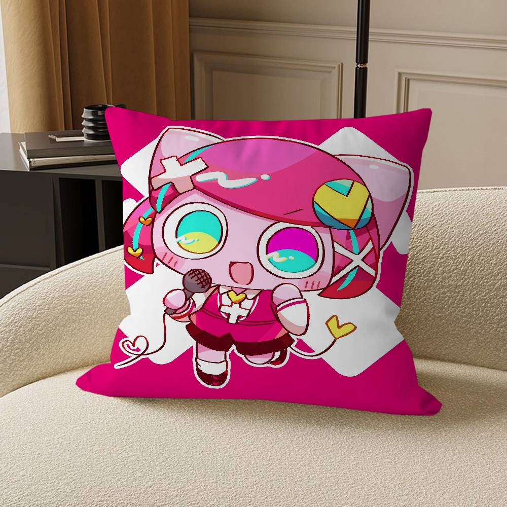 Poyoroid Kissenbezüge Cartoon Sofa Dekorative Zuhause Doppelseitiger Druck Kurzplüsch Niedlicher Kissenbezug