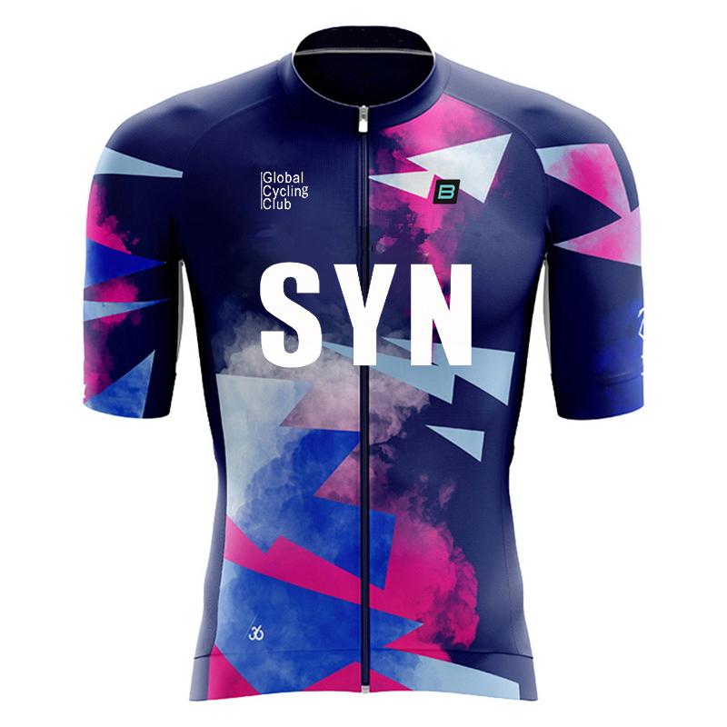 

SYN men s cycling clothing summer road cycling jersey moisture wicking cycling set MTB cycling sportswear cycling jersey XS（old） темно серый