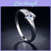 Silver Coated Copper Wedding Band For Women With Stylish Couple Jewelry