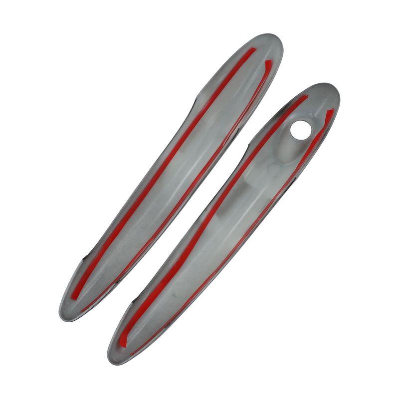 2pcs Car Black Carbon Fiber Door Handle Cover FOR MINI Cooper S JCW R50 R53 R55 Door Handle Cover Decoration Car Styling