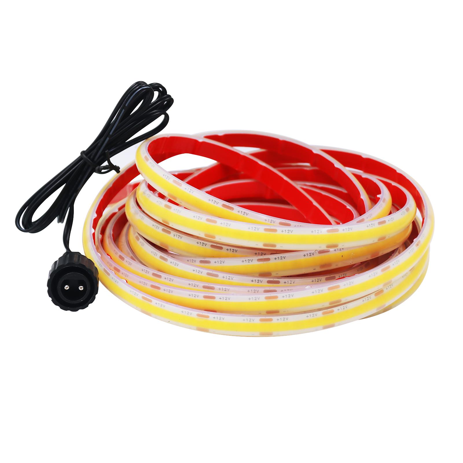 

COB полосы солнечной светодиодной ленты 12 В 24 В IP68 водонепроницаемая силиконовая трубка FOB лента гибкая лента для наружного освещения бассейна Cold White 0.5m