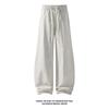 Straight casual pants Thin ice silk wide legs American paratrooper sports trousers Quick-drying pants Men's summer scimitar diagonal