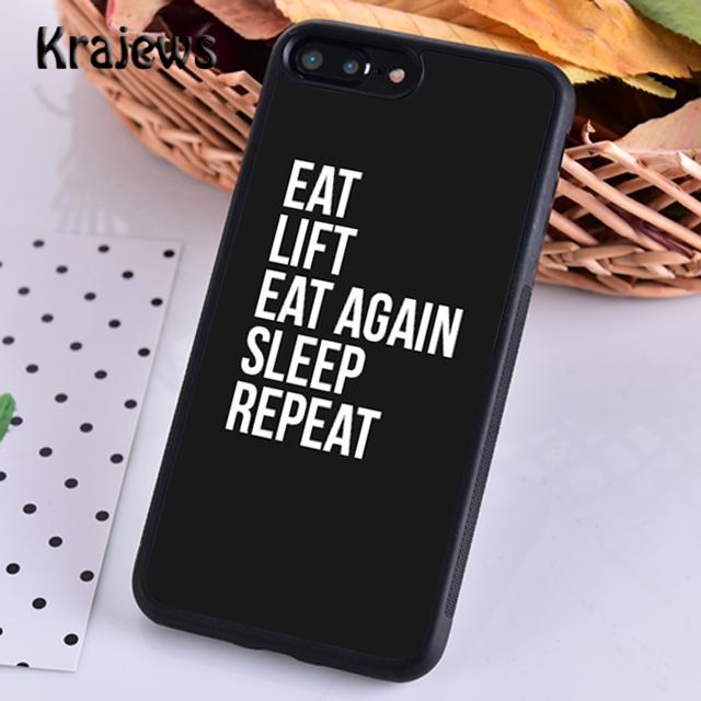 Krajews Gym Fitness Bodybuilding Phone Case Cover For iPhone 17 Air 16 15 14 Plus 11 12 13 Pro Max Plus Coque Fundas