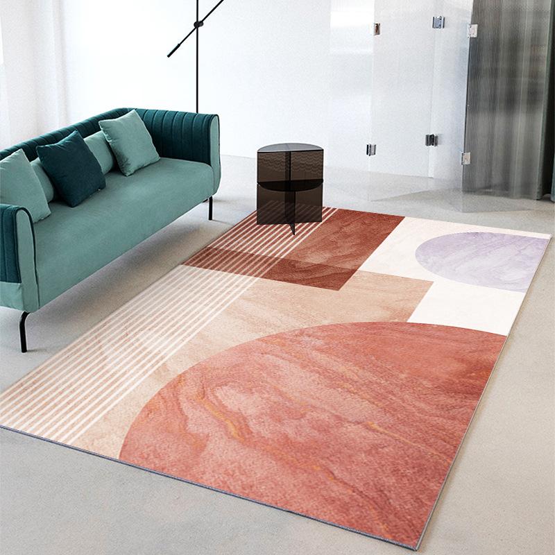 Nordic Light Luxury Carpet Fully Covered Living Room Sofa Carpet Tea Table Mat Bedroom Thickened Splicing Carpet