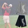 Microfiber Fabric Waffles Pattern Golf Towels Sports Fishing Golf Bag Towel Strong Water Absorption Towel for Men Women