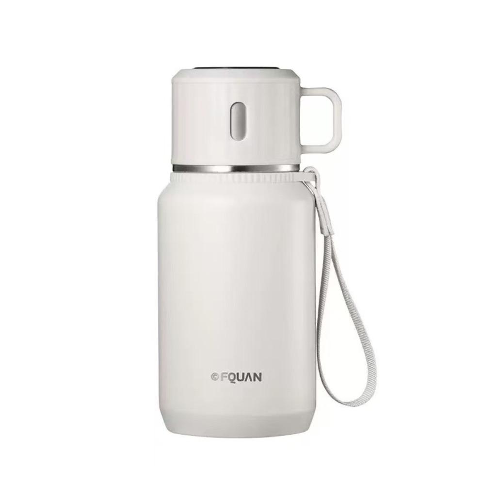 

Leak Proof Thermos Bottle 600ml Thermos Cup Portable Bottle Vacuum Tumbler Office белый