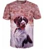 Summer Fashion Hound 3D Men's Shirt Summer Cool and Breathable Harajuku Style Children's Animal Round Neck Shirt