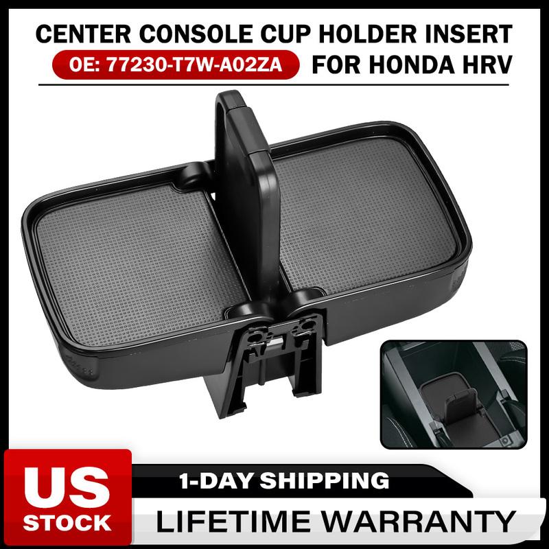 Center Console Cup Holder Insert Part For Honda HRV HR-V 2016-18 77230-T7W-A02ZA