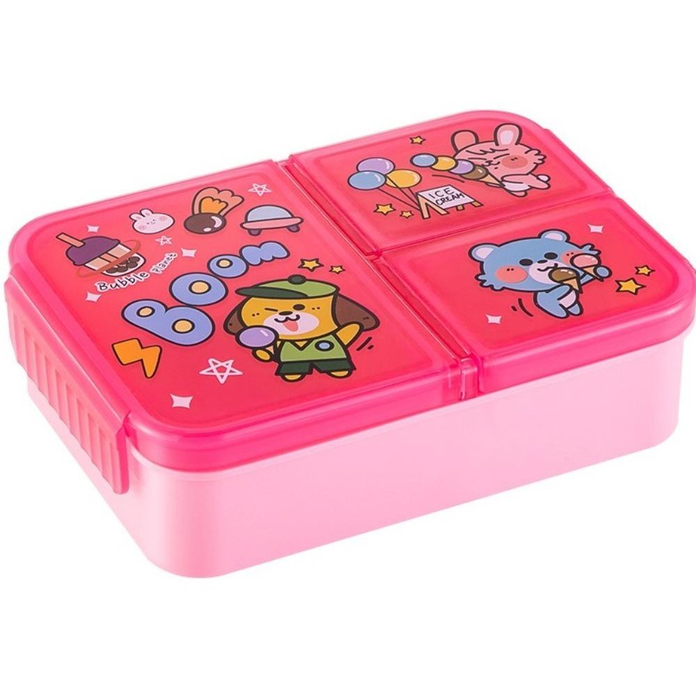 Lebensmittelechte Cartoon-Brotdose Auslaufsichere Snackbox Tragbarer Behälter Picknick-Koffer Mikrowellengeeignet