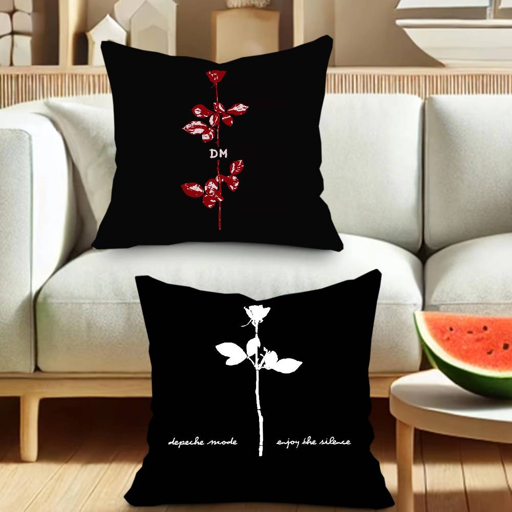 Band D-depeches black Mode  Pillowcases cushion covers living room sofas home decor gifts