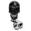 Skull Shape Steering Wheel Knob 3cm Diameter Resin Turn Knob Spinner Booster for Cars Trucks Tractors Boats Black