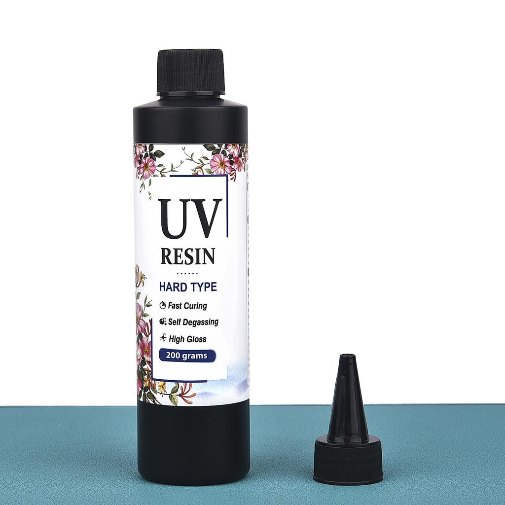 UV Resin Glue Crystal Transparent Liquid Ultraviolet Curing Solar Cure Sunlight Activated Hard Quick Drying Jewelry Resin Glue