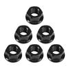 6x Hinterradritzelmuttern M10 x 1 Schwarz Für Ducati 1098 1098S 1098R 1198 S 2007-2011