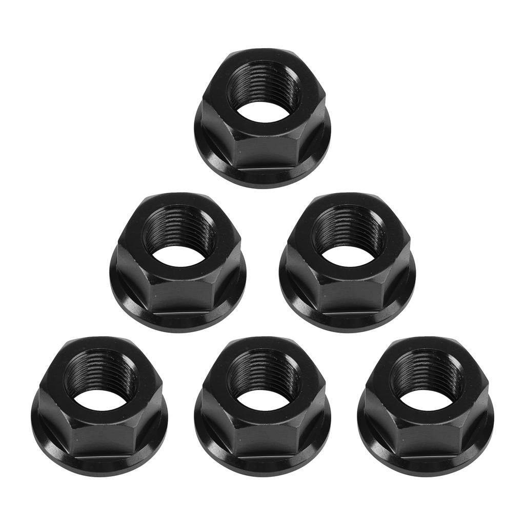 6x Hinterradritzelmuttern M10 x 1 Schwarz Für Ducati 1098 1098S 1098R 1198 S 2007-2011
