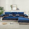 Leichte Luxus Sofabezüge für Wohnzimmer Sofa Handtuch Universal L-förmiger Sofabezug Europäischer Stil Rutschfester Couchbezug Überwurf