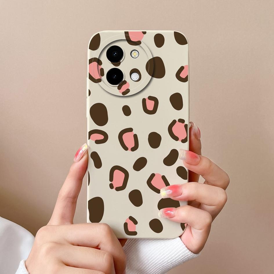 Hülle für Vivo Y200i T3x Y38 Y03 Y28 5G Y 28 4G Hülle Mode Etiketten Hüllen Matt Weiches Silikon Hohe Qualität Super Stoßfest Luxus Gehäuse Capas