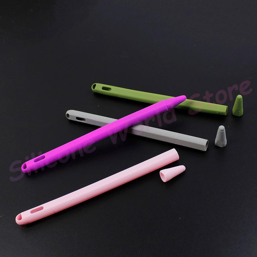 Silikon Welt Silikon Stifteetui Touchscreen Stifteetui für Apple Pencil 2. Gen Silikon Schutzhalter Abdeckung Kratzfeste Hülle