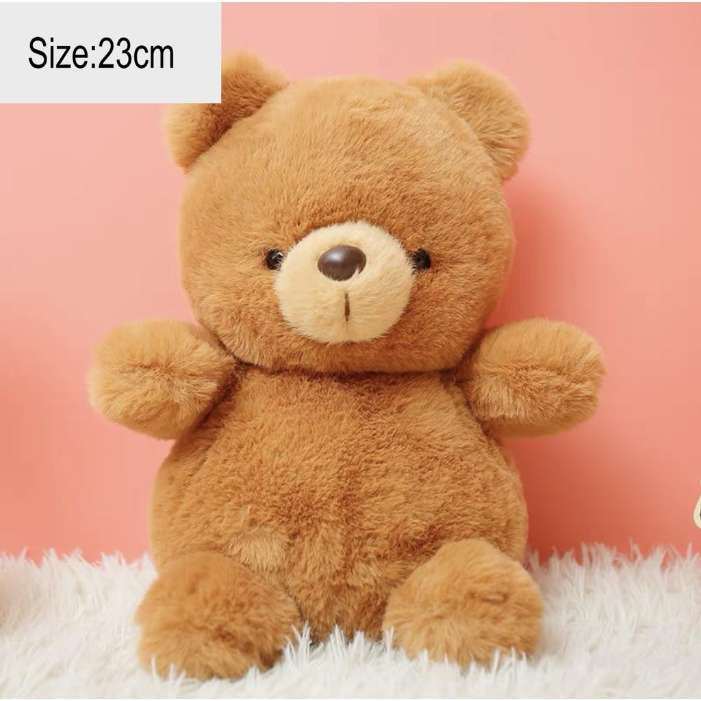 CODFluffy Hair Super soft Elephant Lamb Cuddly Plushies Doll Stuffed Animals Long Plush Brown Bear Chick Baby Appease Doll toys Kid