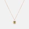 August Birthstone Corte Sterling Silver Rose Necklace A241Sn1208Rpk 42cm