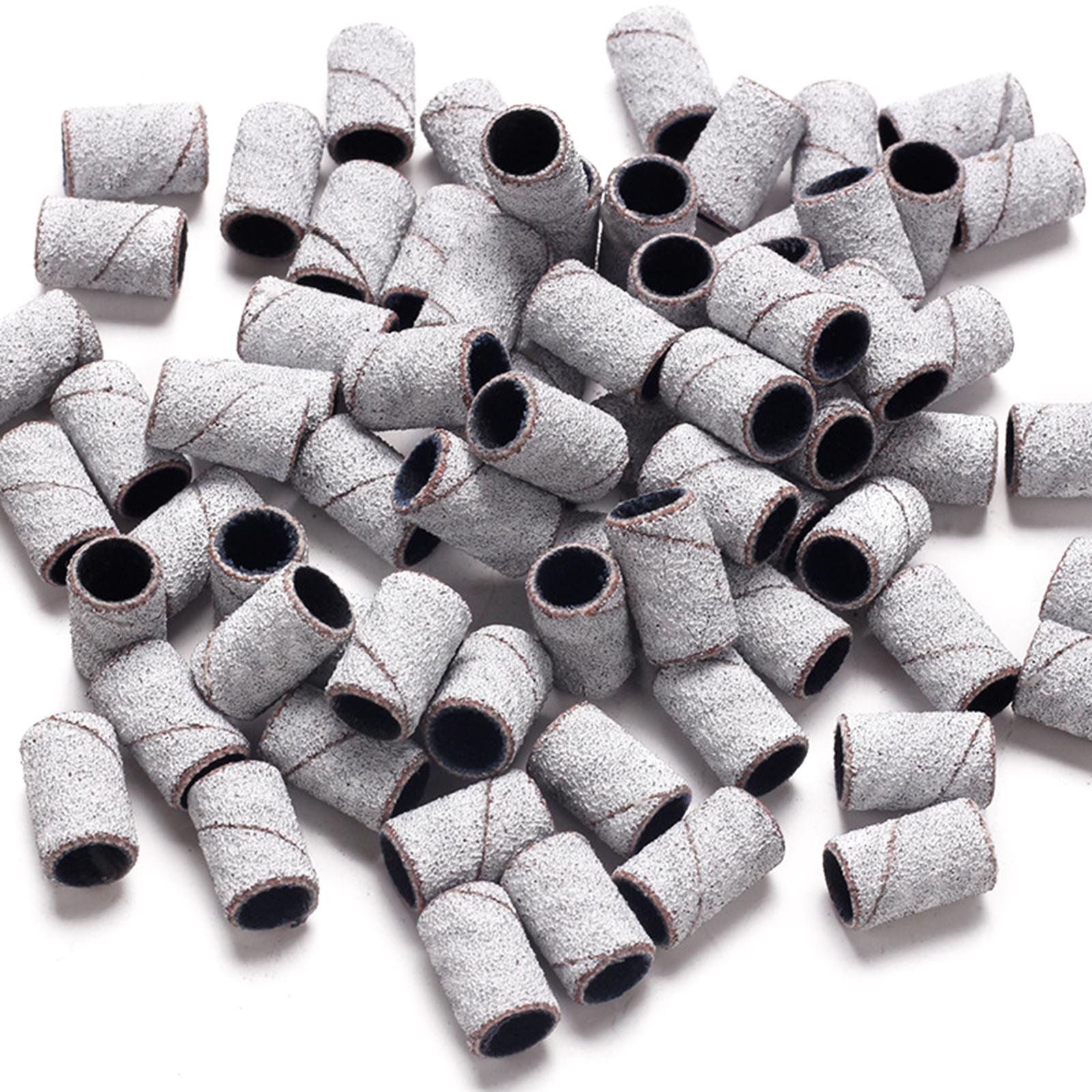 

100 шт. 80/120/180/240 шлифовальных лент для маникюрного фрезера с мелкой зернистостью шлифовальные ленты для маникюрного фрезера шлифовальные насадки для маникюра 120 белый