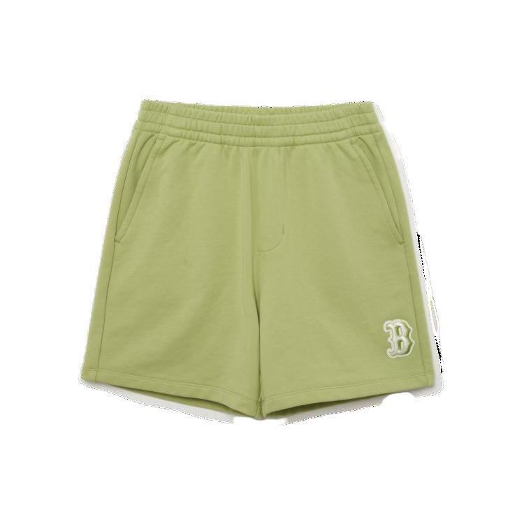MLB Base Logo Casual Shorts Unisex Olive Green 3ASPB0433-43OLL XS