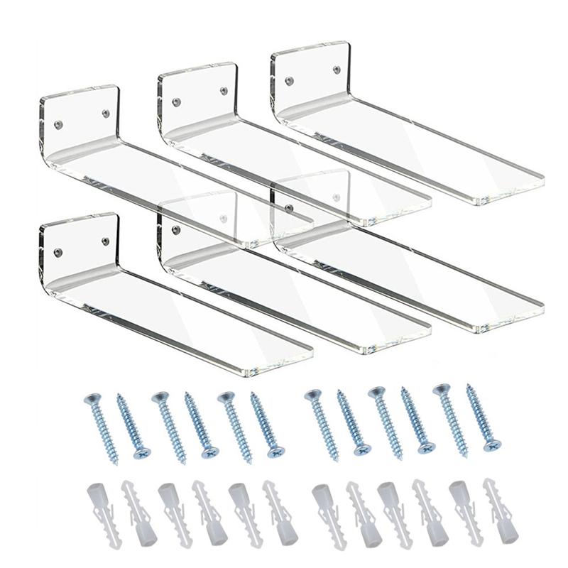 A34R 12 Pack Acrylic Floating Sneaker Shelves Clear Shoe Display Stand Room Decor For Display Collectible Shoe&Sneaker