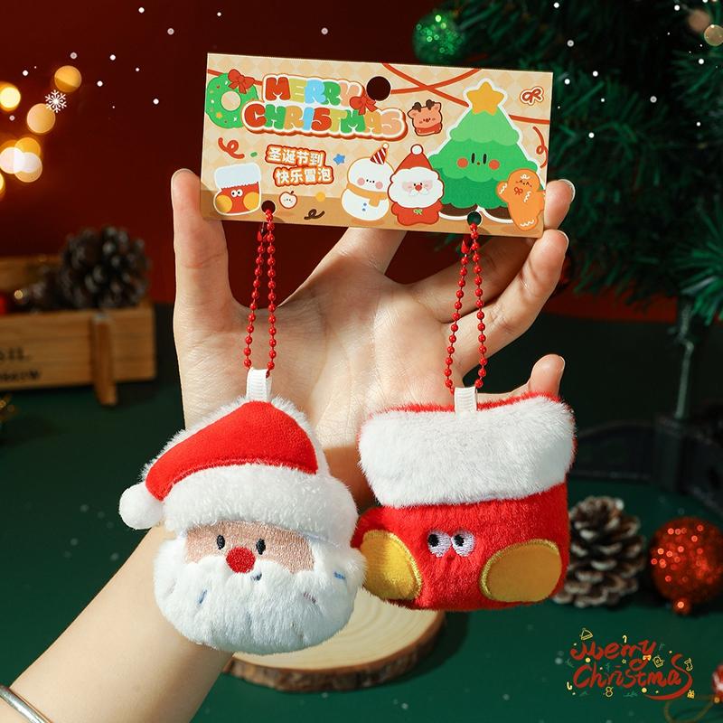 Christmas Decorations 2025 Christmas Doll Pendants Cute Elk Santa Claus Keychains Accessories Party Favors New Year Gifts