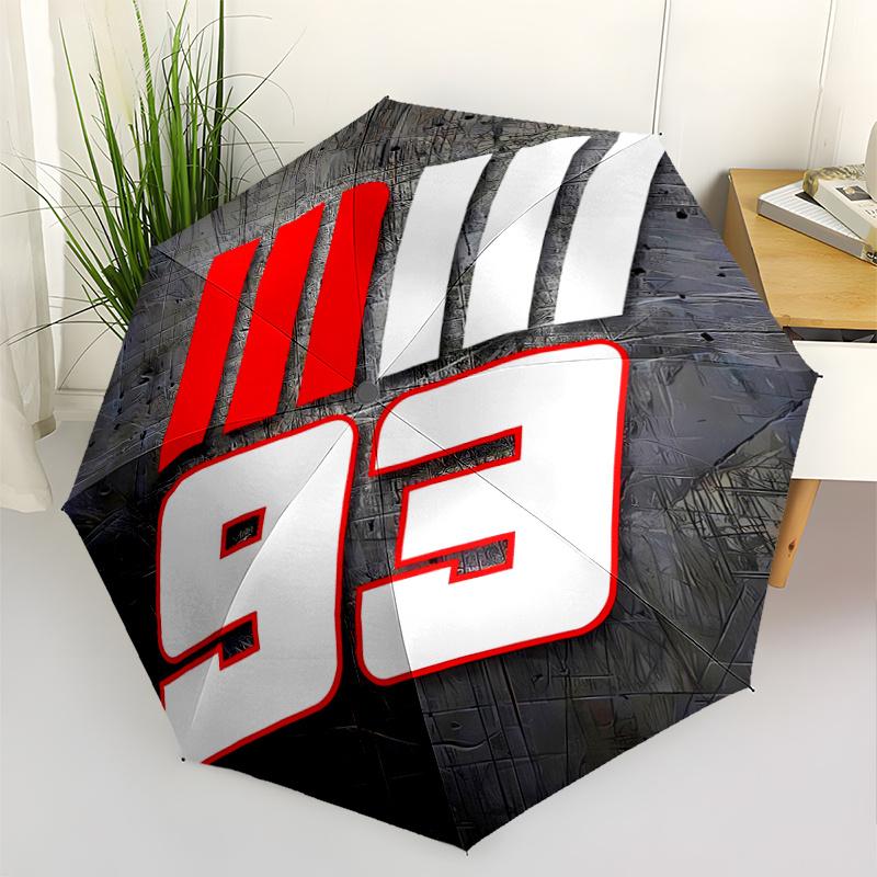Motorcycle Racing Number 93 Automatic Design Umbrella 8Bone Structureautomatic Closing Buttondurable Portable And Foldable Great For Outdoors And
