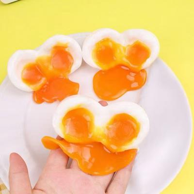 1/2/3Pcs Runny Yolk Egg Squeeze Toy Stress Relief Simulation Soft-Boiled Egg Sensory Toy Relaxation Pinch Fidget Toy Decompression Stress Ball